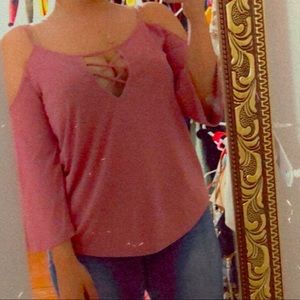 Pink long sleeve shirt